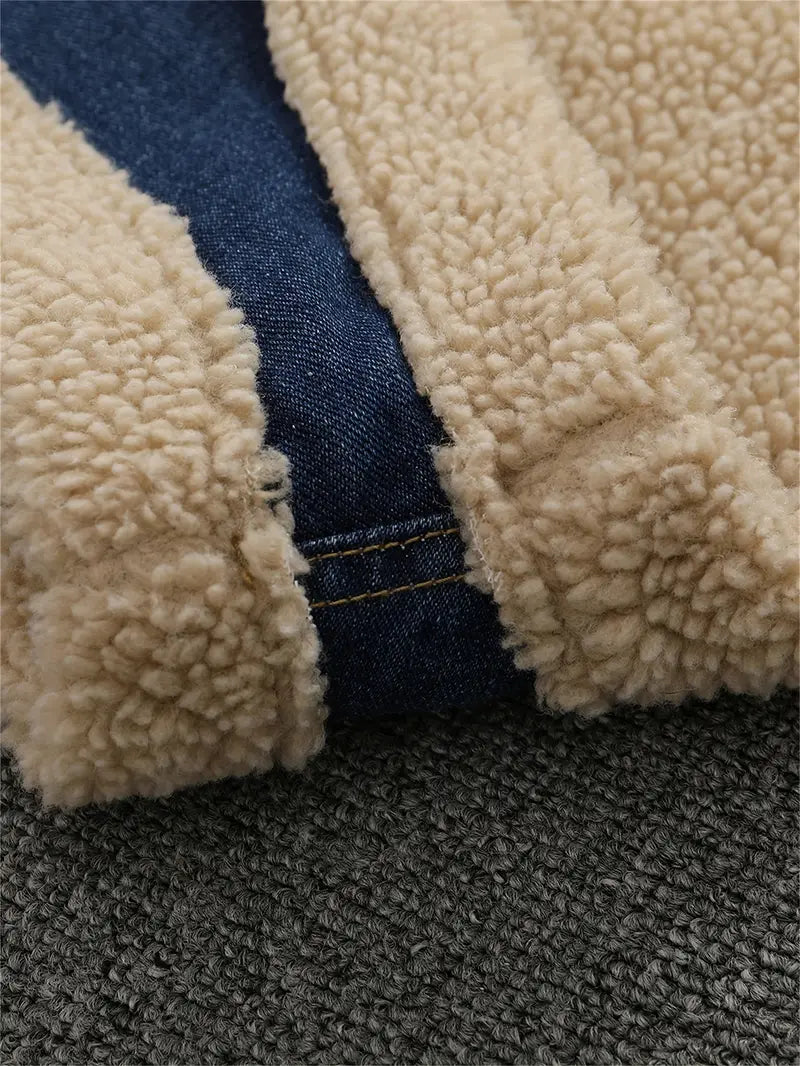 Hedda – Fleece Denim Vest