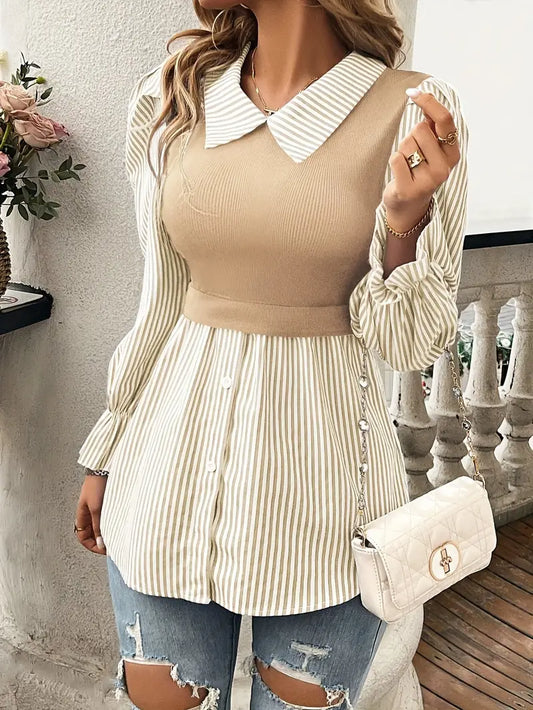 Chinee – Stylish Cotton Two-layer Effect Top