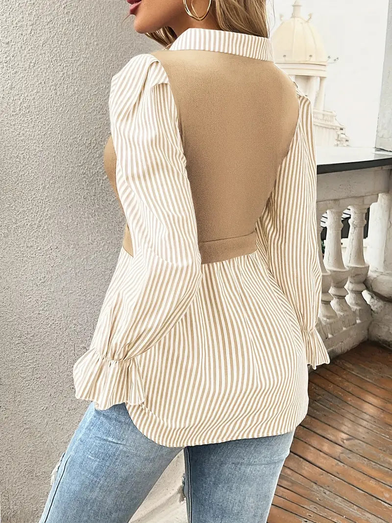 Chinee – Stylish Cotton Two-layer Effect Top