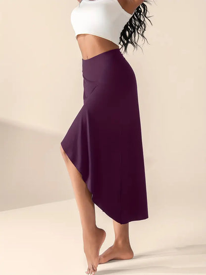 Mira – High Waisted Slit Skirt with Pockets