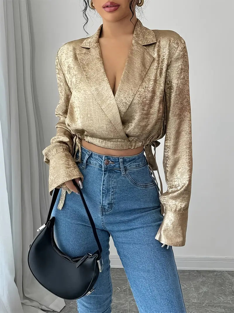 Ida – Elegant Wrap Blouse