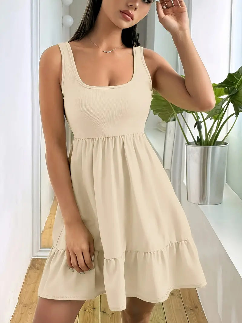 Emberlynn – Sleeveless Tiered Mini Dress