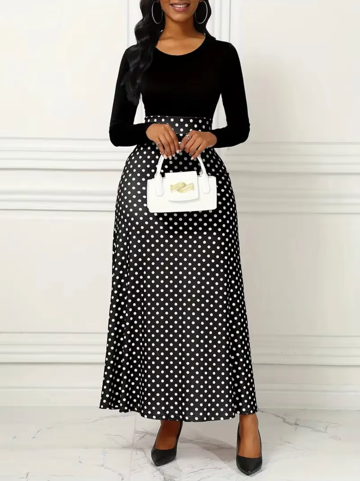 Amelie – Polkadots Maxi Dress