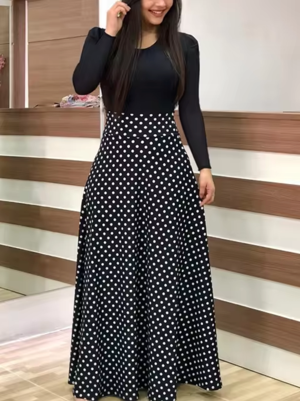Cindy – Long Sleeve Floral Dress