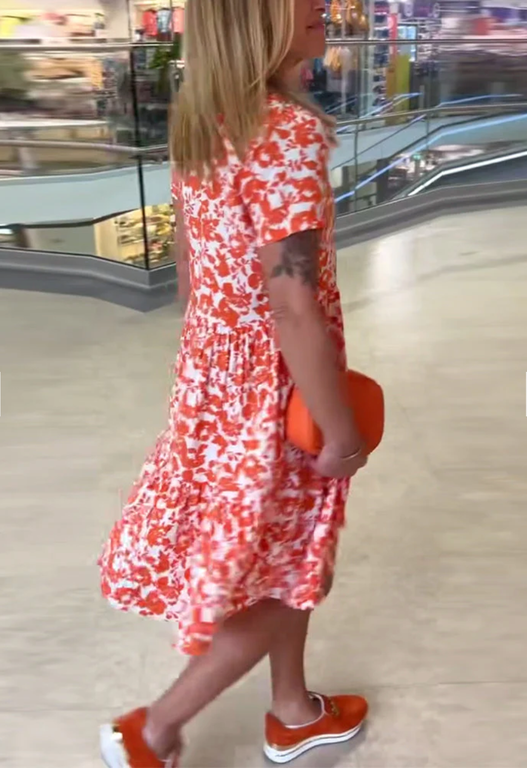 Elenita – Short Sleeve Floral Dress