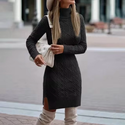 Lerica – Knitted Turtleneck Dress