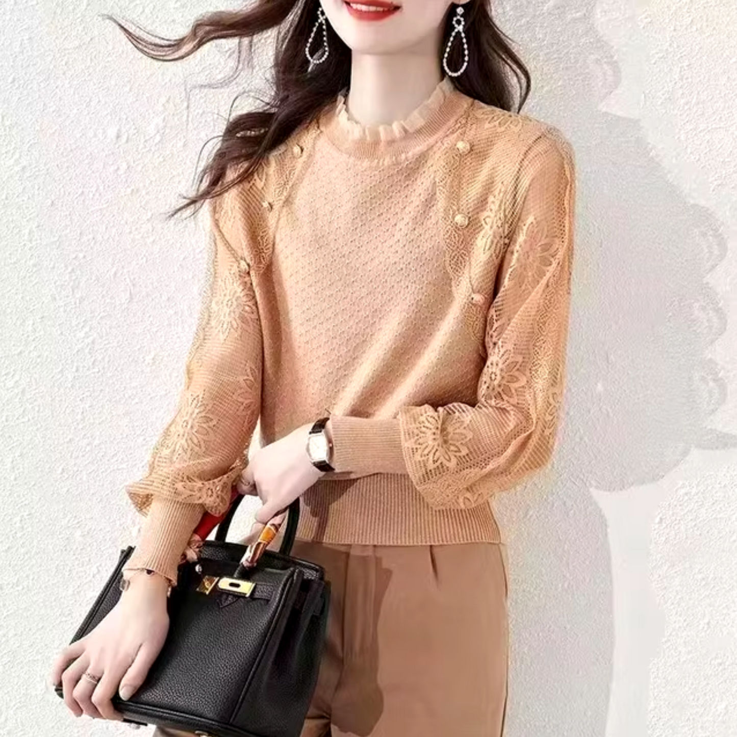 Sienna – Lace Sleeves Blouse