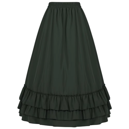 Felicity – Long Vintage Skirt with Ruffles