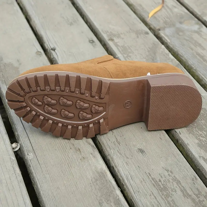 Ysadora – High-quality Suede Shoes with Block Heels