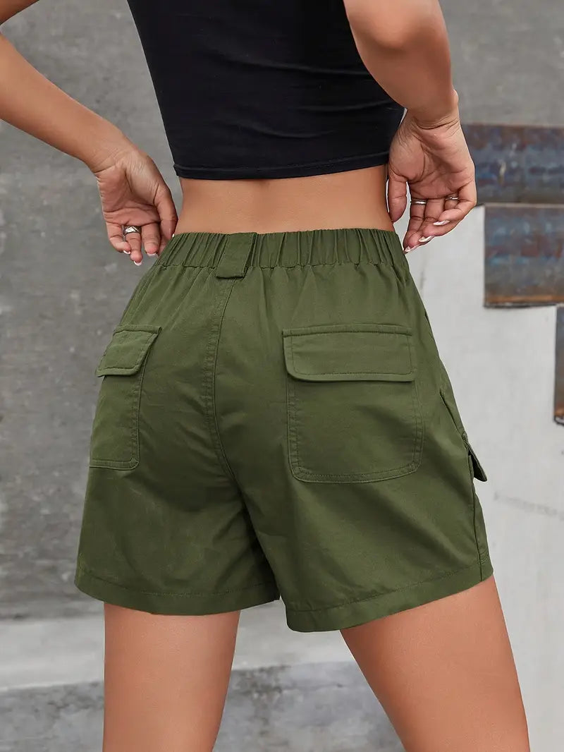 Zephyress – Stylish Cotton Cargo Shorts
