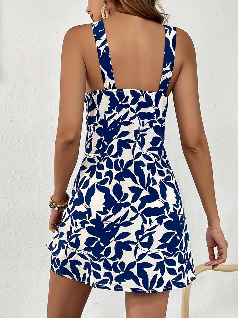 Kale – Elegant Halter Neck Mini Dress