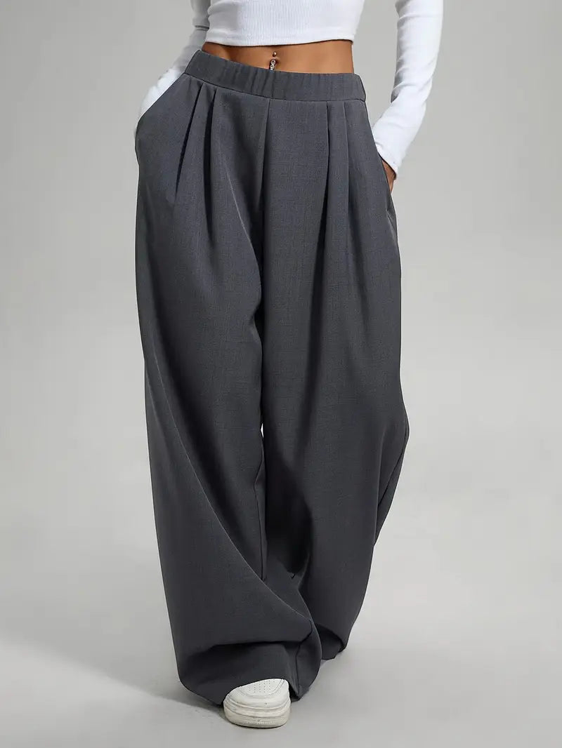 Bellatrix – Stylish Pleated Wide Leg Trousers