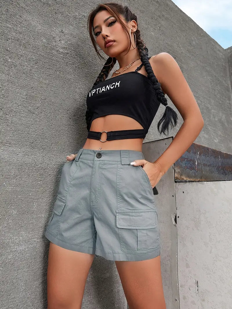 Zephyress – Stylish Cotton Cargo Shorts