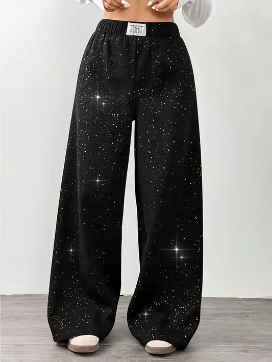 Zyraia – Elegant Wide-leg Printed Trousers