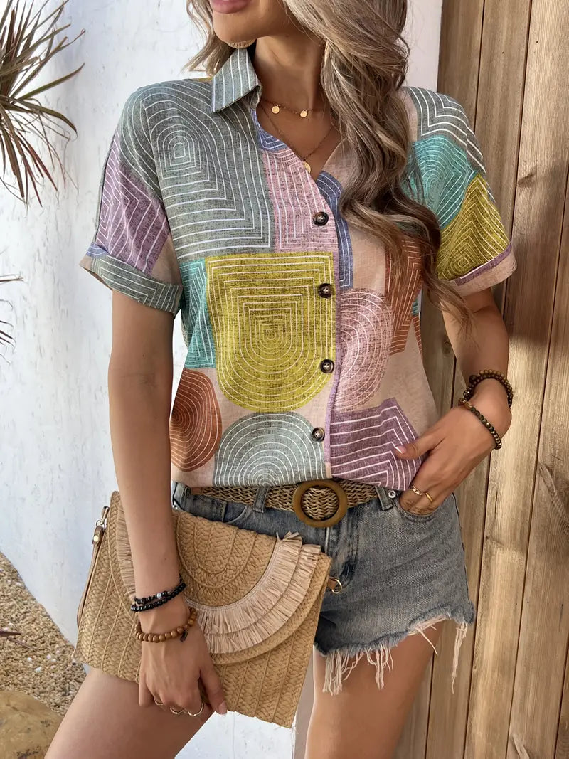 Belladonna – Stylish Multicolored Blouse