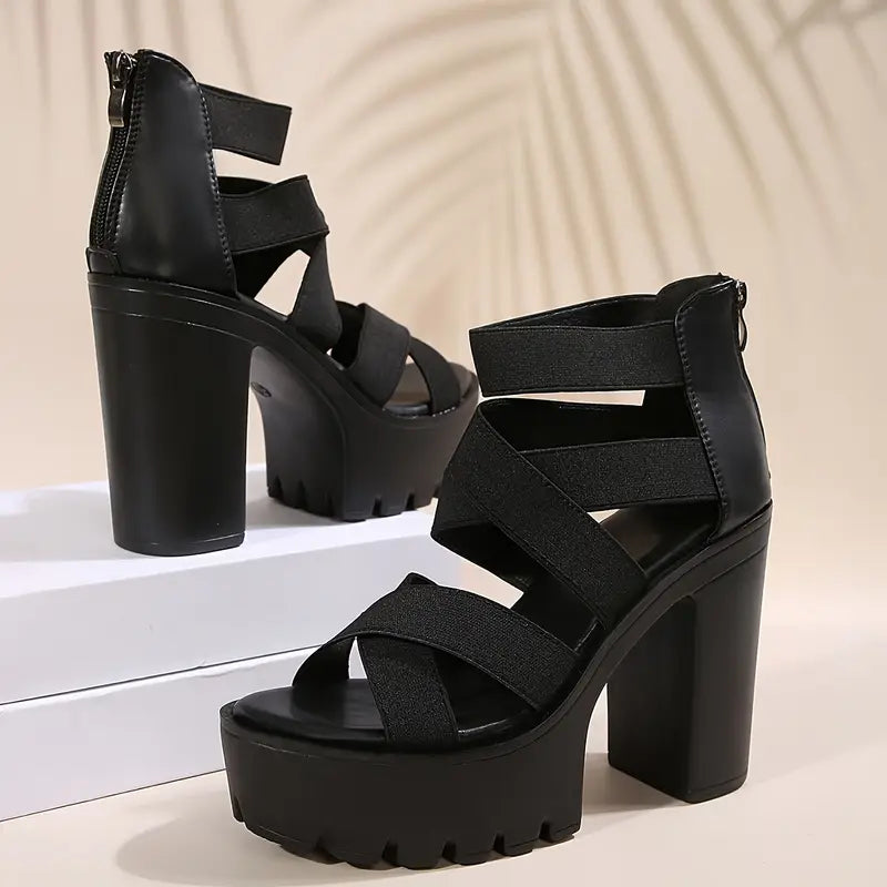 Kaevia - Platform Block Heel Sandals