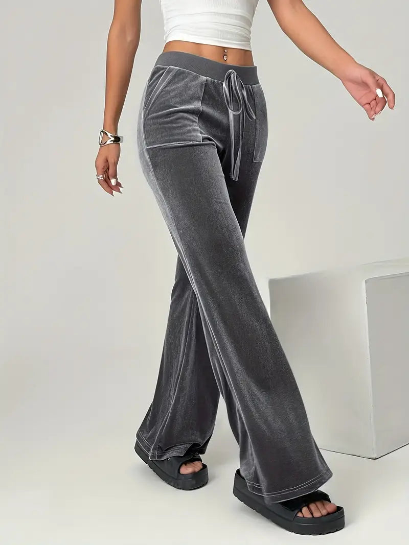 Ophirra – High-quality Velvet Flared Trousers