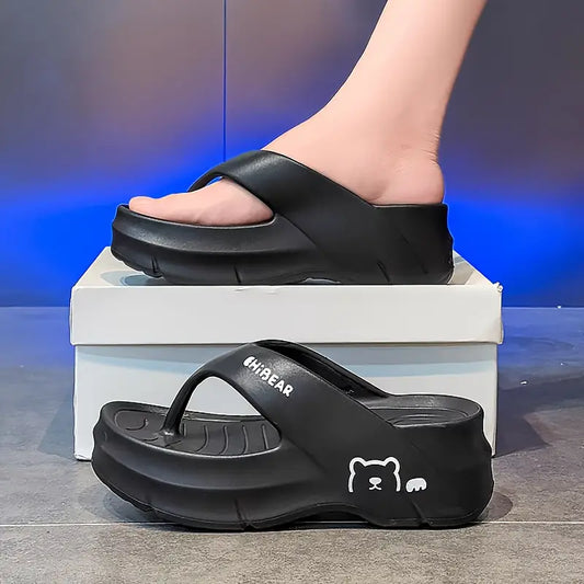 Cresida – Cute Cartoon Platform Flip-flops