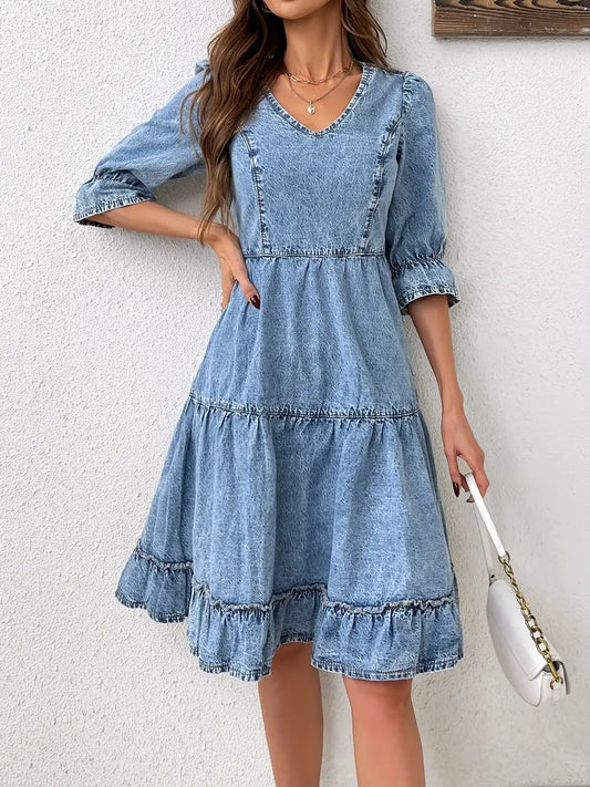 Greer – High-quality Denim Dress