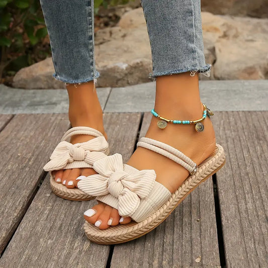 Zephyra – Stylish Bow Sandals