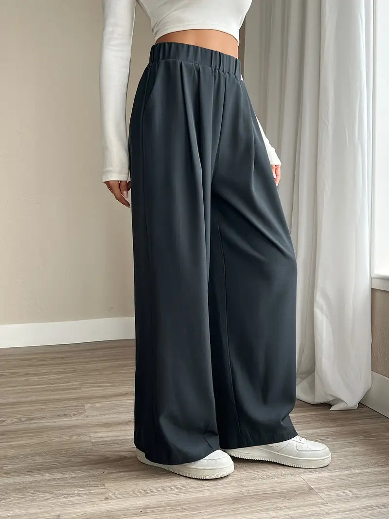 Bellatrix – Stylish Pleated Wide Leg Trousers