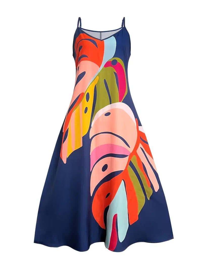 Vixie – Colorful Sleeveless Maxi Dress