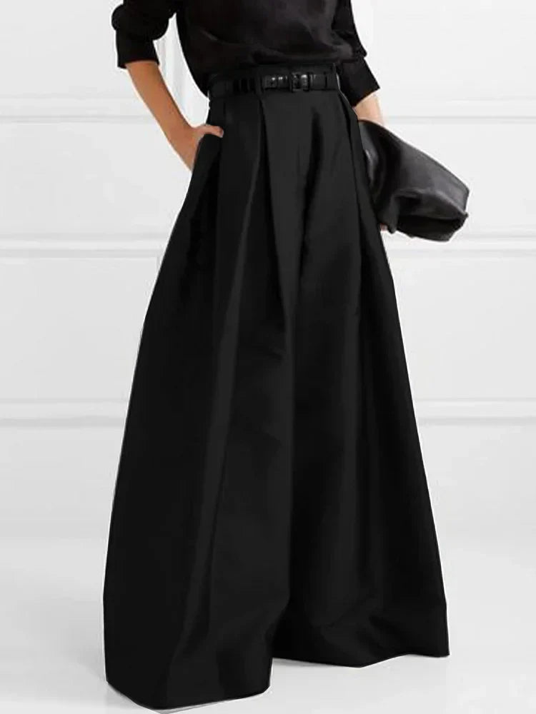 Avril – High Waist Wide Leg Palazzo Maxi Pants