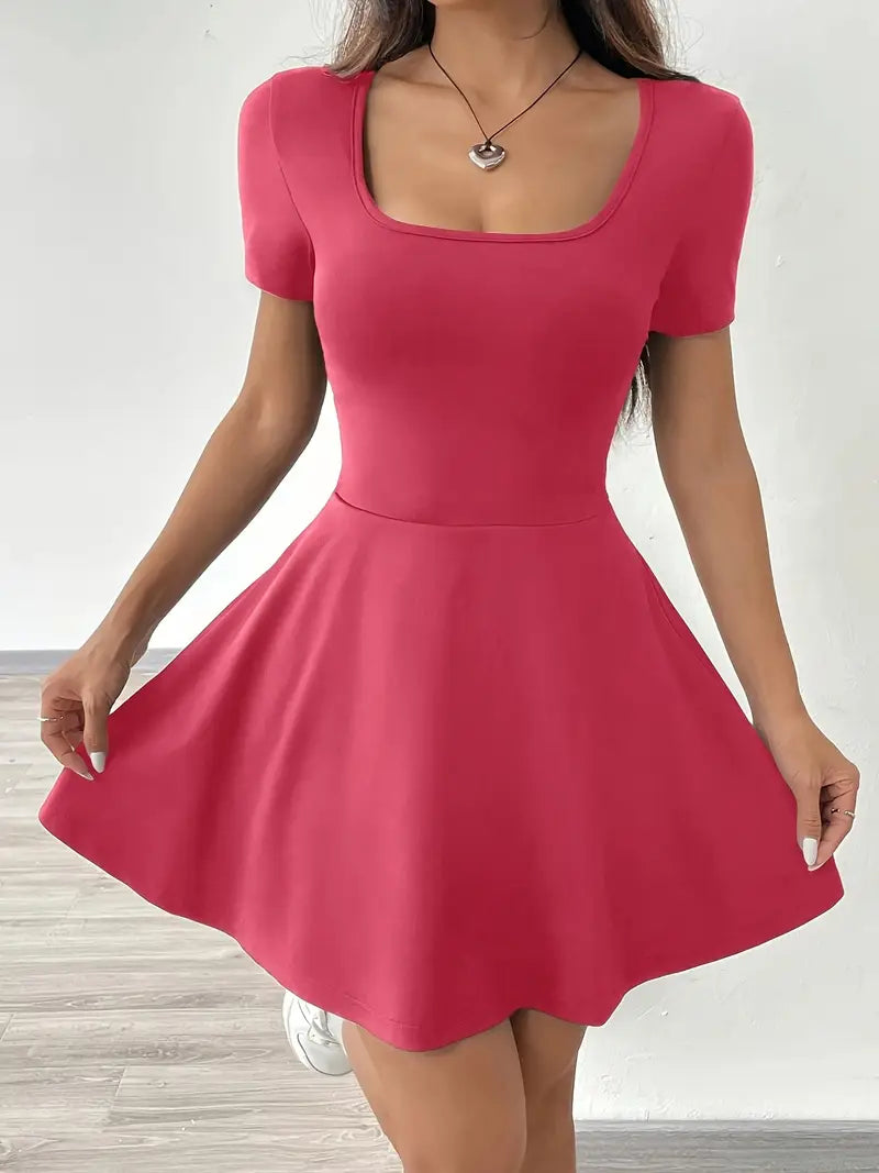 Gudrun – Chic Skater Dress with Shorts and Pocket