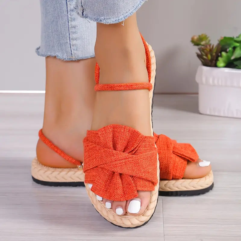 Lovi – Charming Bow Open-toe Sandals