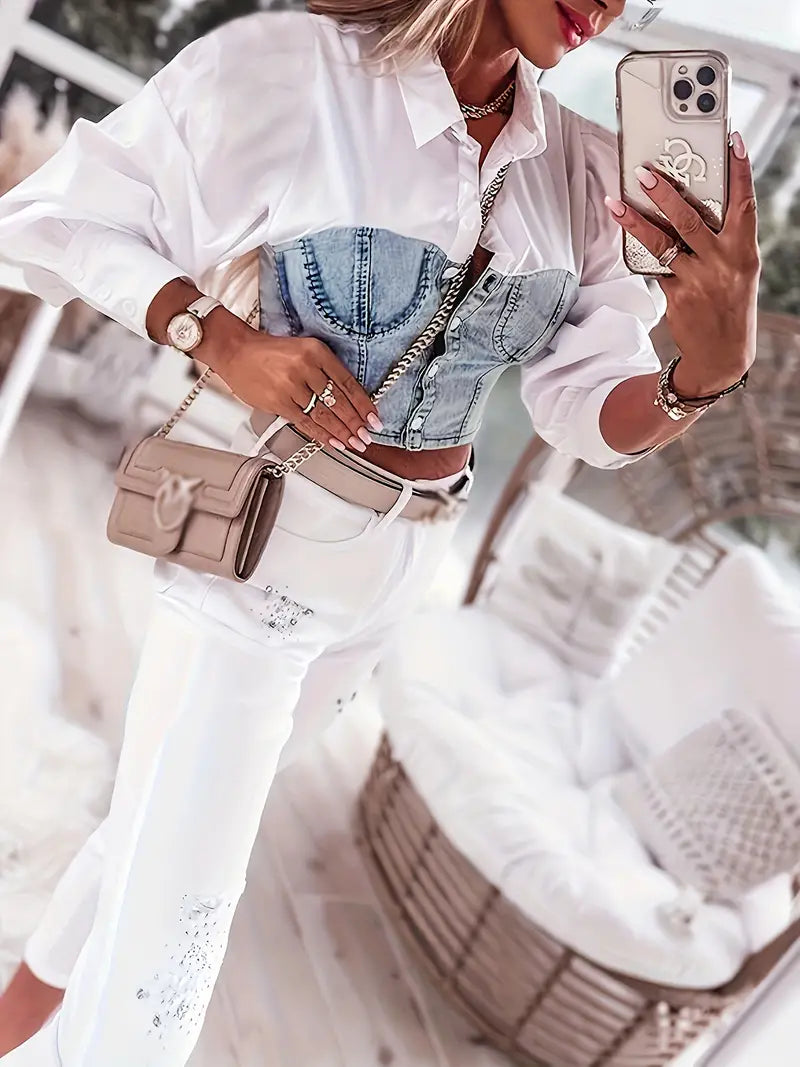 Ecca - Stylish Cotton Button-down Shirt