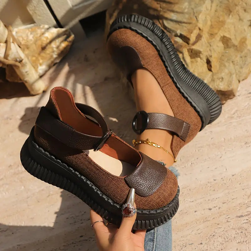 Valerith – Vintage Leather Platform Shoes
