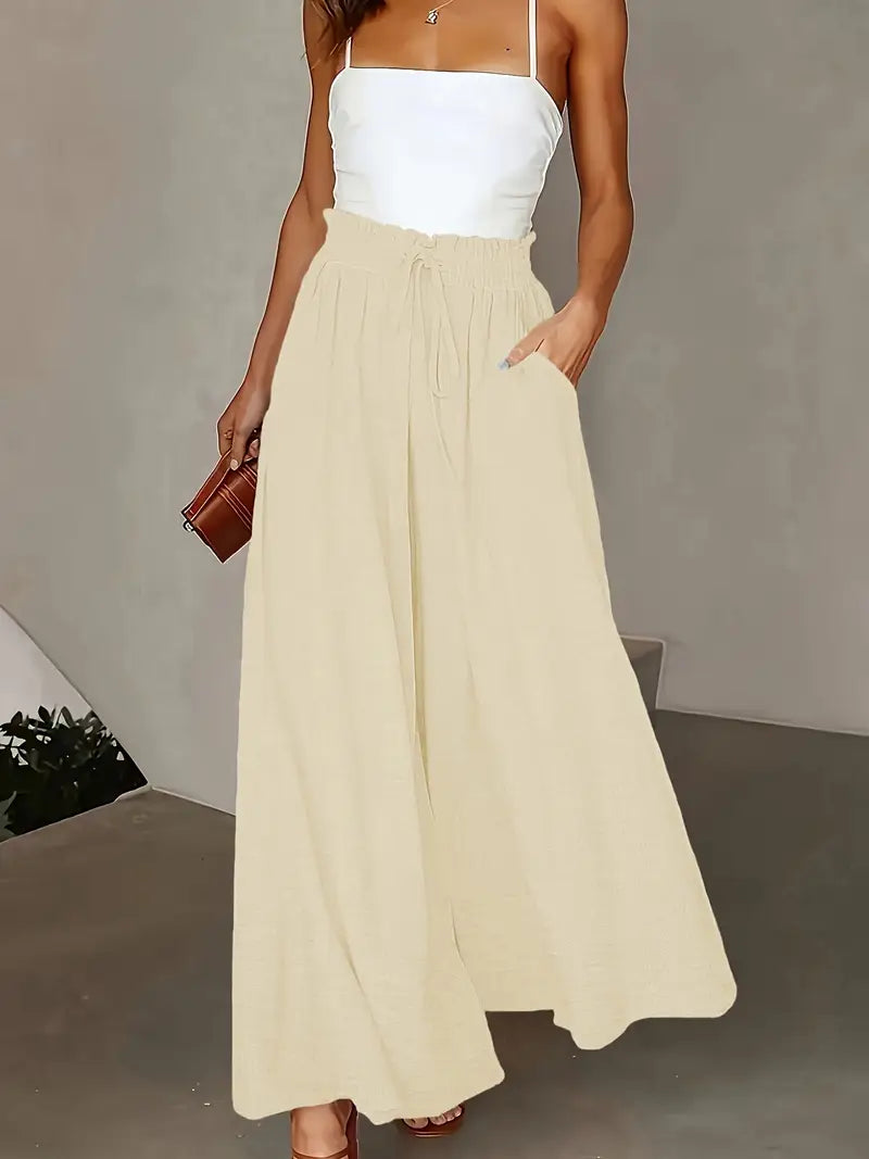 Jewel – High Waist Wide Leg Maxi Palazzo Pants