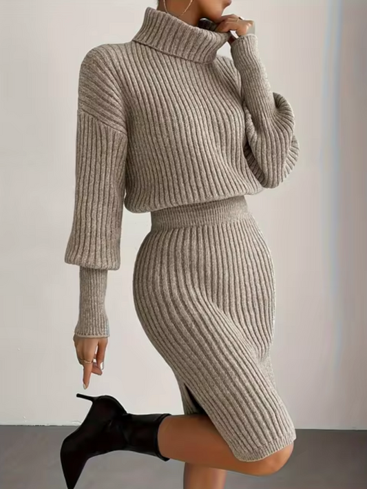Mahlia – Knitted Turtleneck Dress