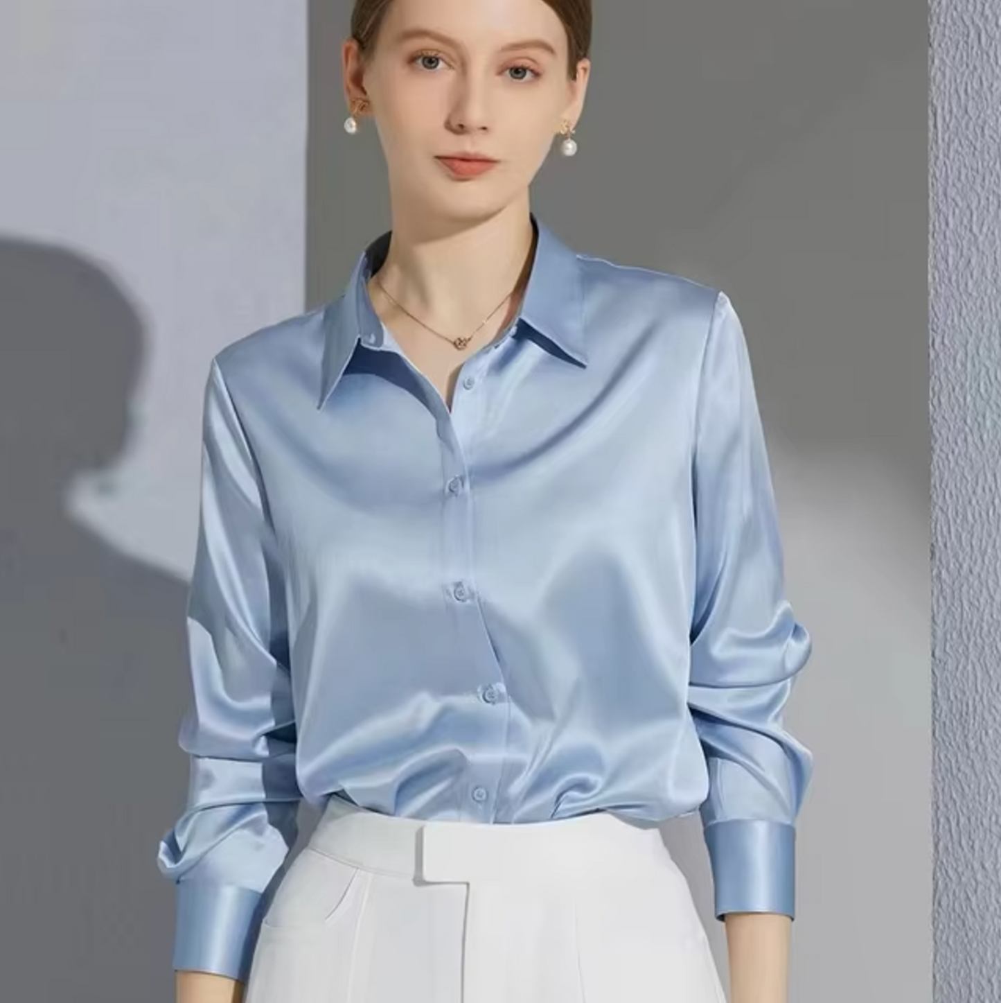 Paige – Elegant Satin Blouse