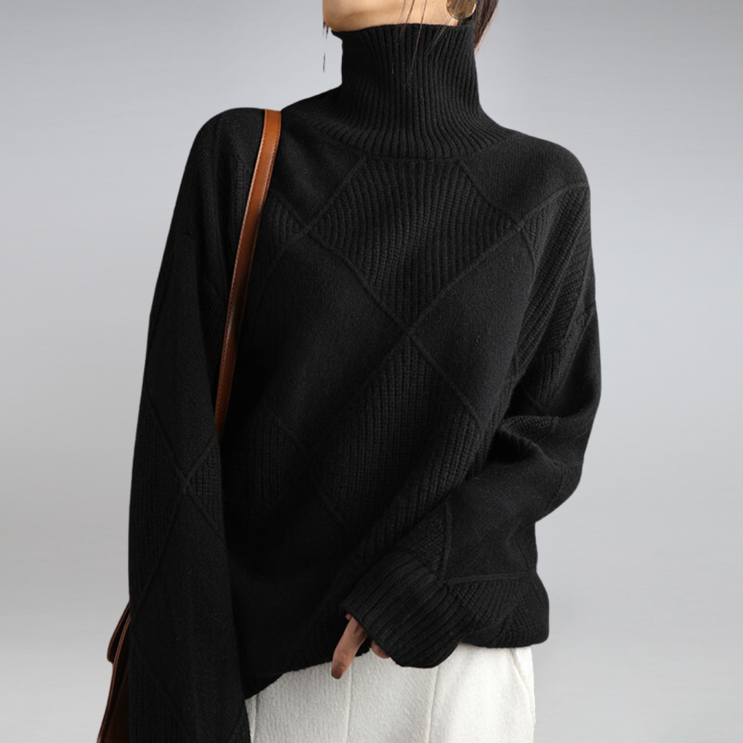 Cozy Cashmere Women's Turtleneck Sweater
