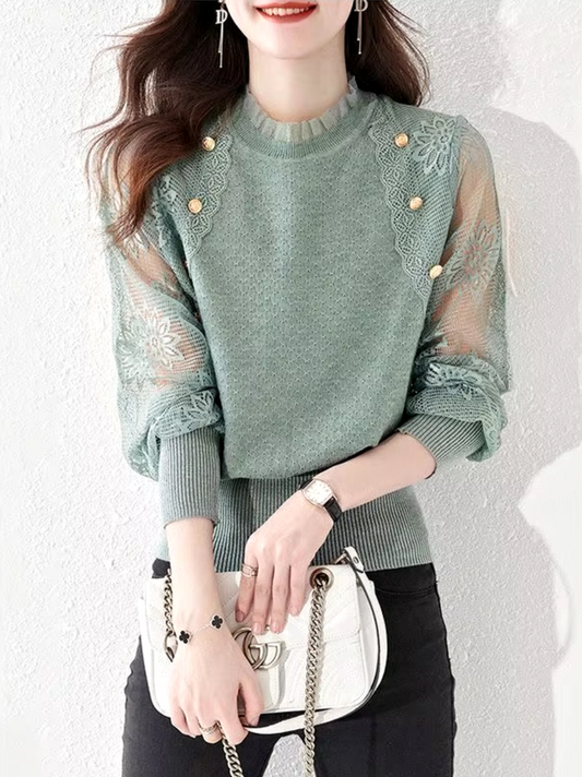 Sienna – Lace Sleeves Blouse