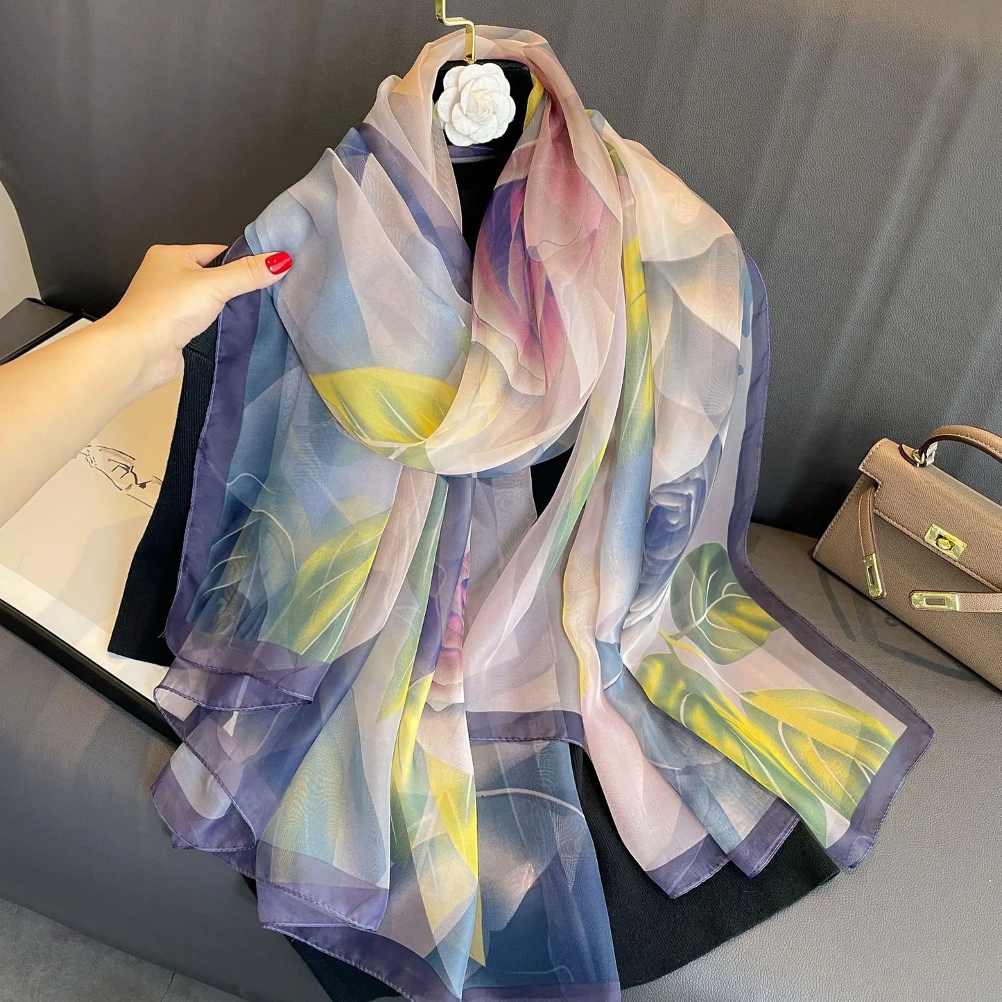 Ismerie – Vibrant and Stylish Chiffon Scarf