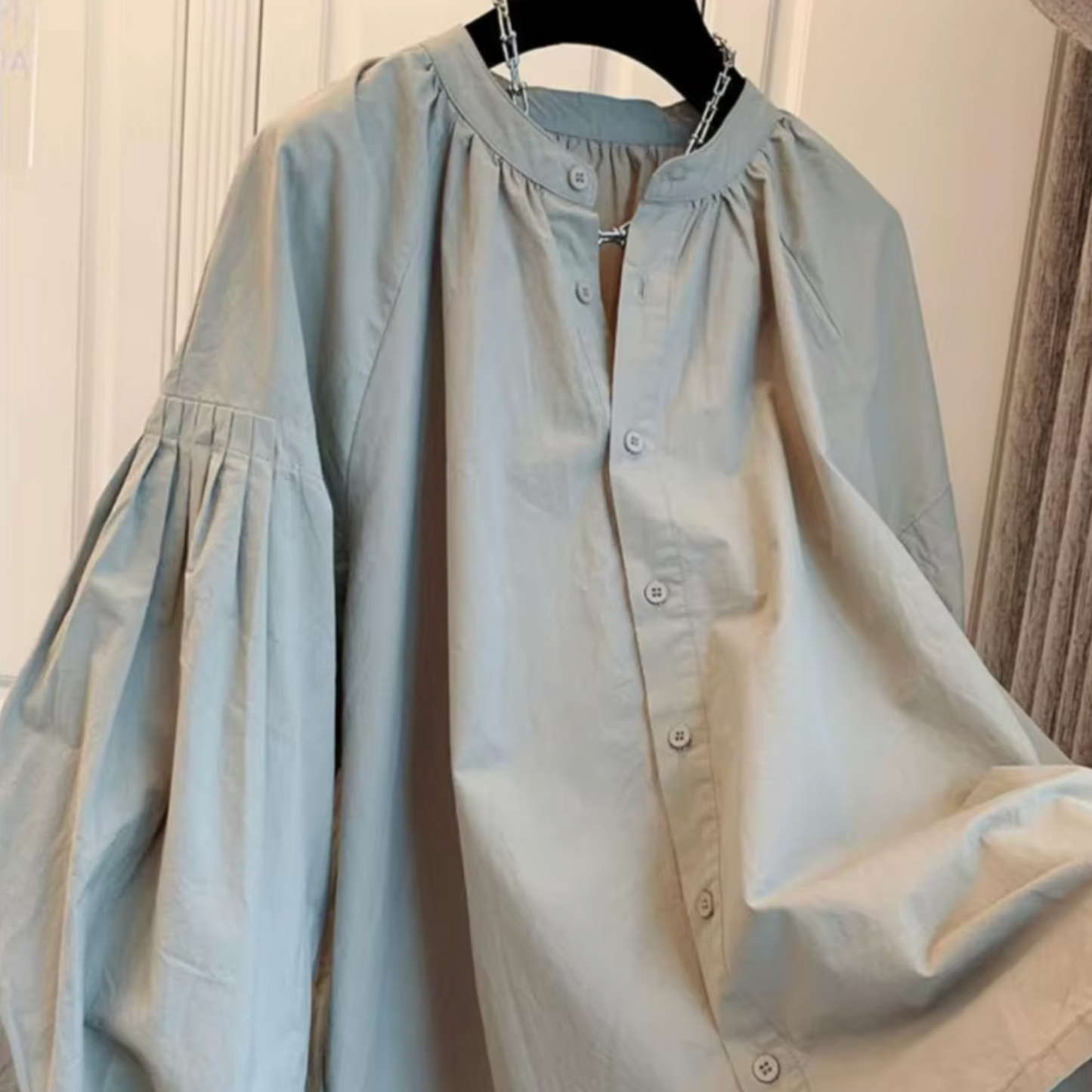 Libby - Oversized Vintage Puff Sleeve Blouse