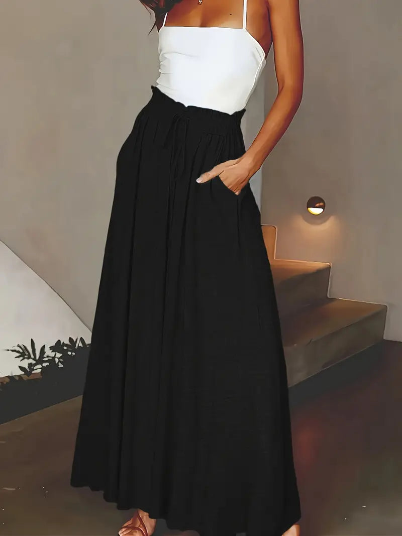 Jewel – High Waist Wide Leg Maxi Palazzo Pants