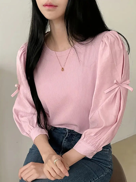 Zafryne – Elegant Puff Sleeves Blouse