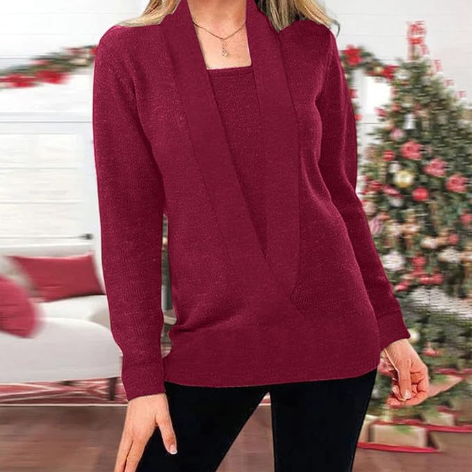 Ashai – Two-piece Style Knitted Sweater
