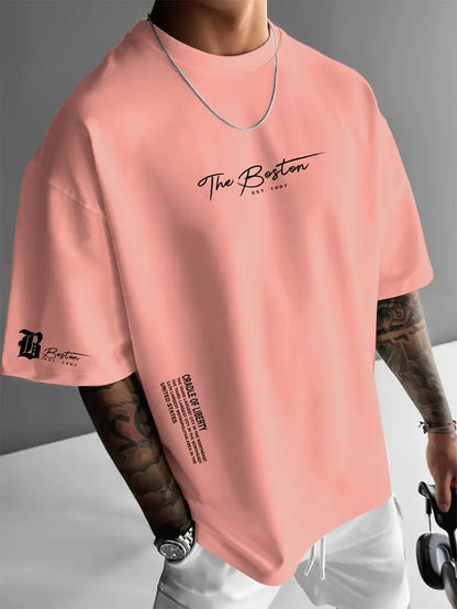 Ralph - Men's casual loose short-sleeved T-shirt with letter print