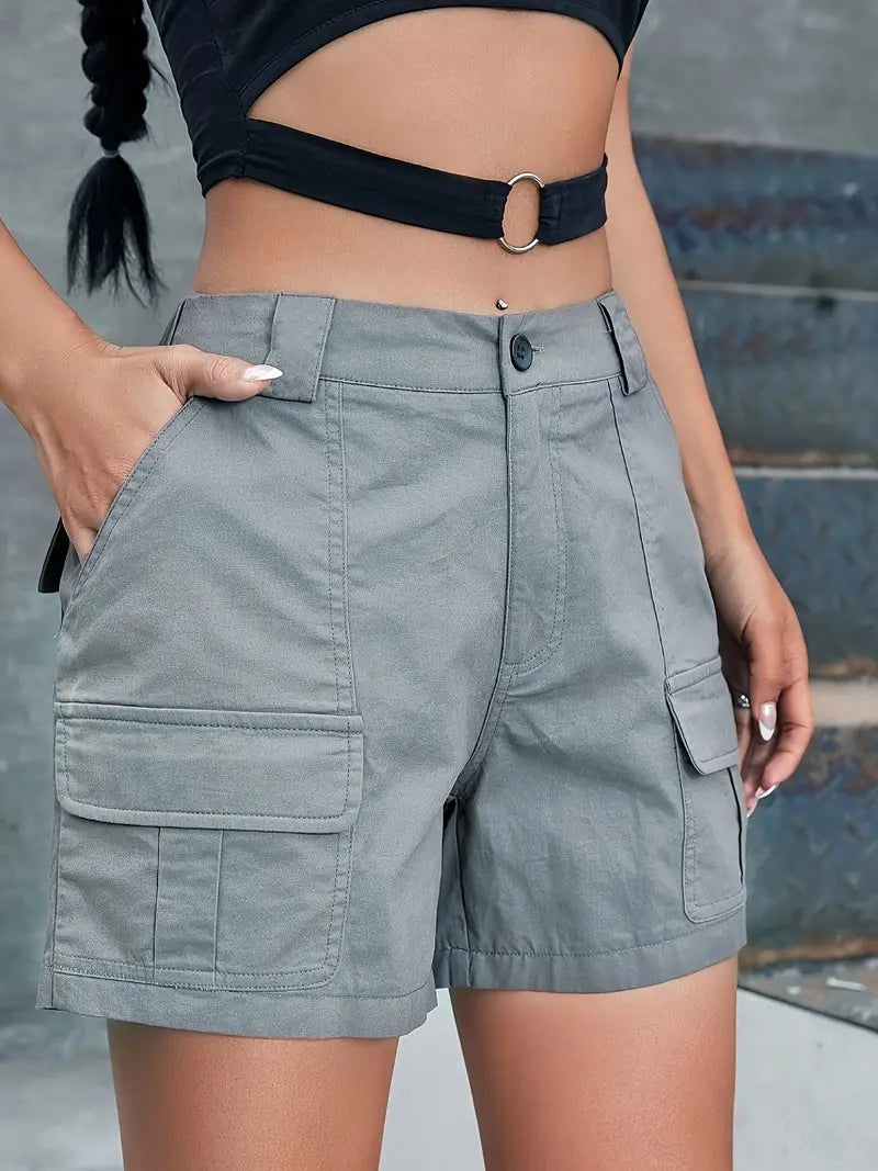 Zephyress – Stylish Cotton Cargo Shorts