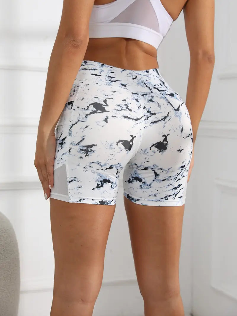 Lyricca – High-waist Biker Shorts with Pockets