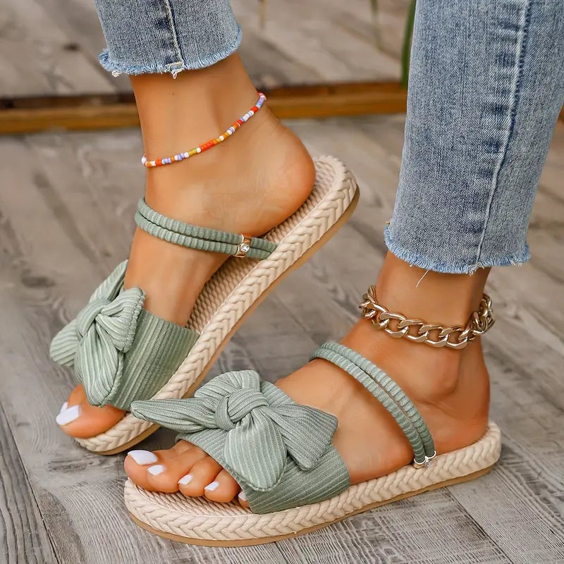 Zephyra – Stylish Bow Sandals