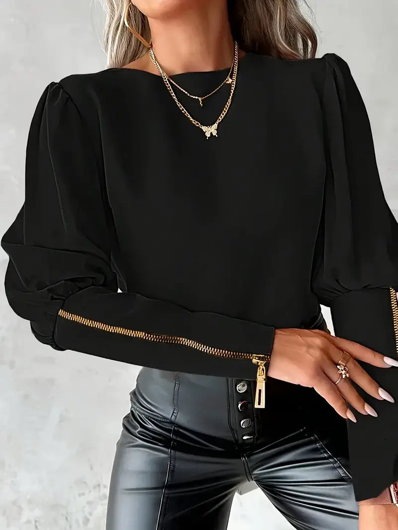 Aspen – Elegant Puff Sleeves Blouse