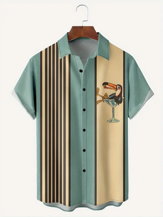 Thomas - Striped Short-sleeved Shirt for Men