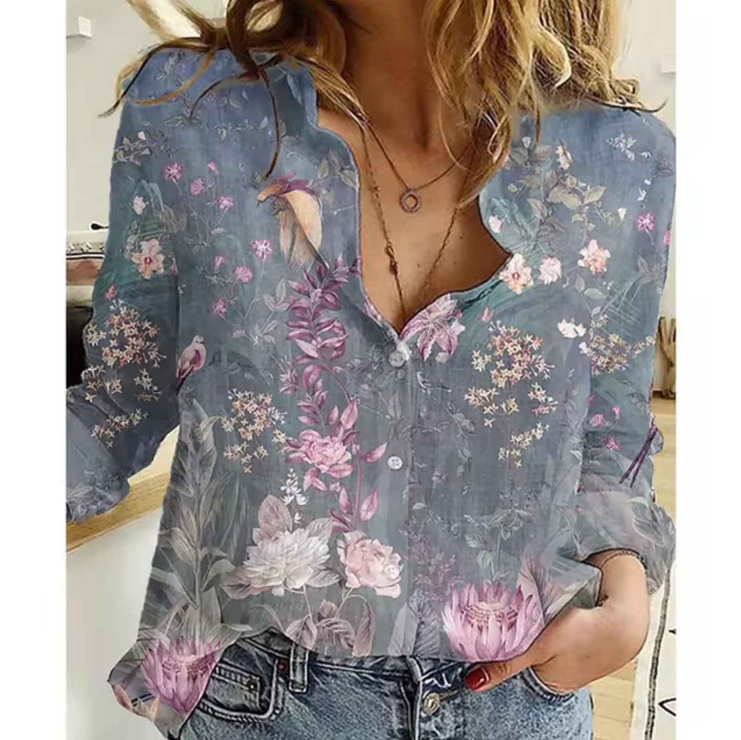 Freesia – Floral Print Blouse
