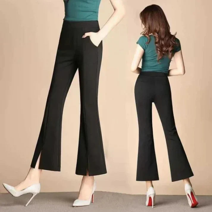 Fiore – Elegant High-waist Flared Trousers