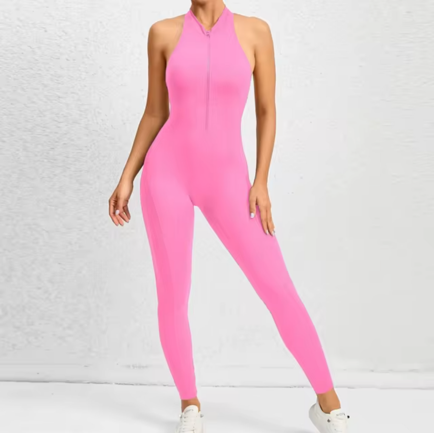 Greta – Zippered Fitness Jumpsuit